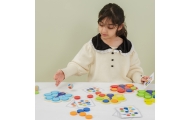 VIGA Drewniana Gra Dopasuj Kolory Pawi Ogon Montessori + Karty
