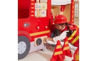 VIGA Large Wooden Fire Truck Montessori Playground