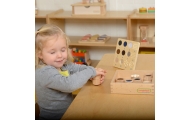 Žaidimas Atspėti pagal lytėjimą medžiagą ir tekstūrą 12 Montessori elementų-Žaislai, Lavinamieji žaislai, Veiklos centrai, Mokom