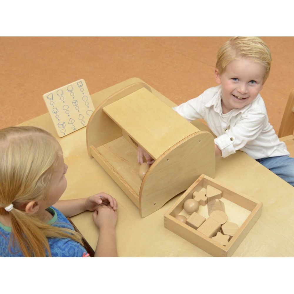 Medinis sensorinis rinkinys MASTERKIDZ Atspėk formas 12 el.