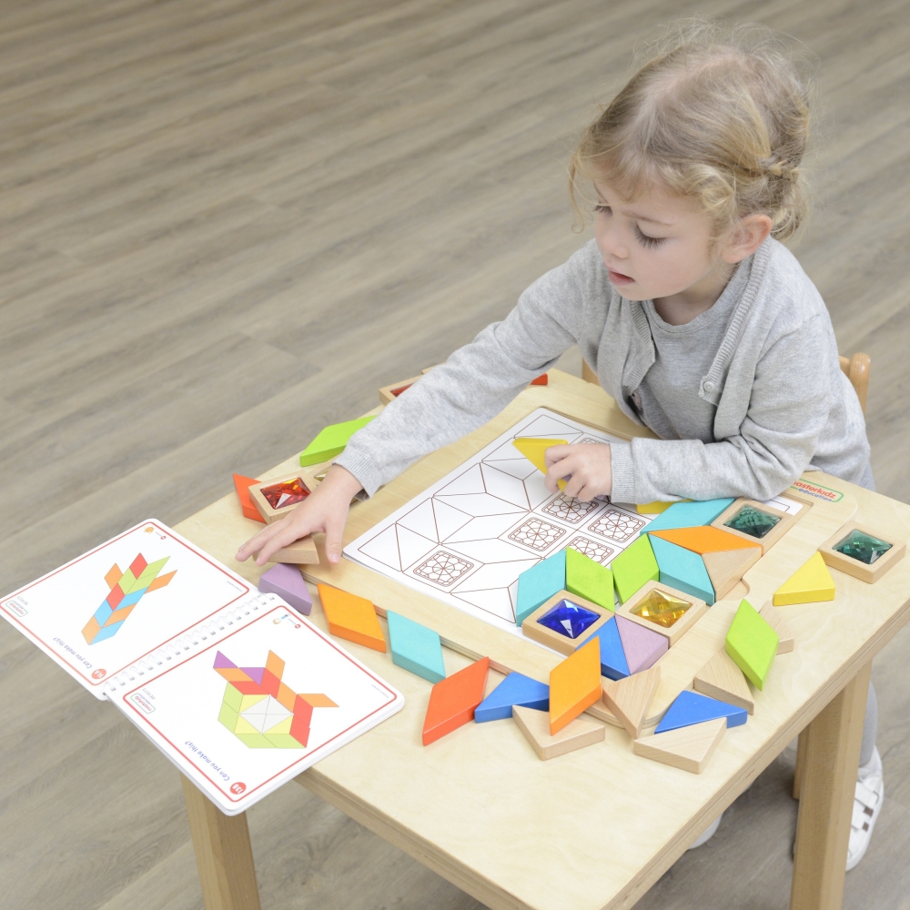 Mozaikos dėlionė MASTERKIDZ Spalvų ir formų mokymasis Tangram Montessori-Žaislai, Lavinamieji žaislai, Veiklos centrai-e-vaikas
