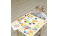 Mozaikos dėlionė MASTERKIDZ Spalvų ir formų mokymasis Tangram Montessori-Žaislai, Lavinamieji žaislai, Veiklos centrai-e-vaikas