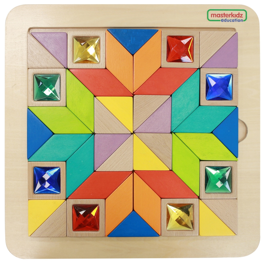 Mozaikos dėlionė MASTERKIDZ Spalvų ir formų mokymasis Tangram Montessori-Žaislai, Lavinamieji žaislai, Veiklos centrai-e-vaikas