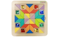 MASTERKIDZ Układanka Mozaika Nauka Kolorów i Kształtów Tangram Montessori