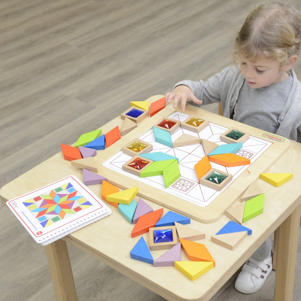 Mozaikos dėlionė MASTERKIDZ Spalvų ir formų mokymasis Tangram Montessori-Žaislai, Lavinamieji žaislai, Veiklos centrai-e-vaikas