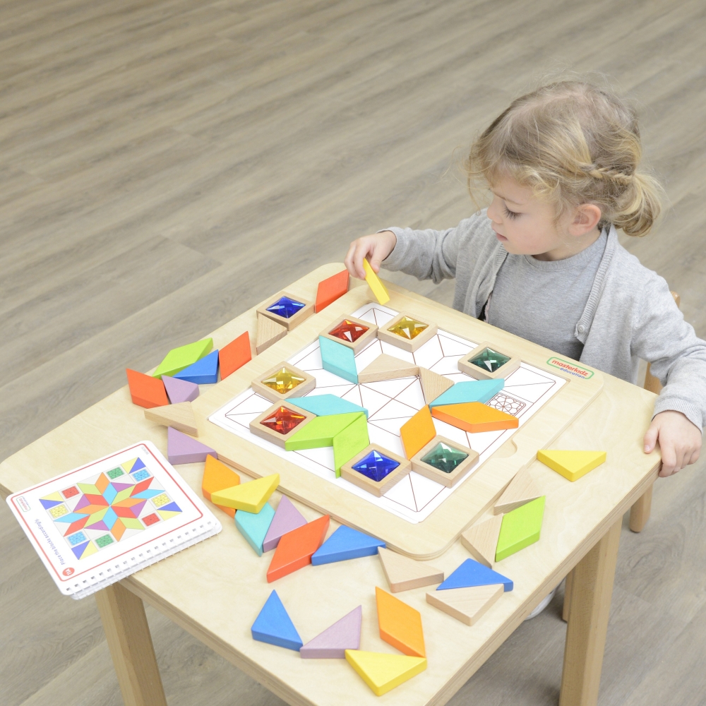 Mozaikos dėlionė MASTERKIDZ Spalvų ir formų mokymasis Tangram Montessori-Žaislai, Lavinamieji žaislai, Veiklos centrai-e-vaikas