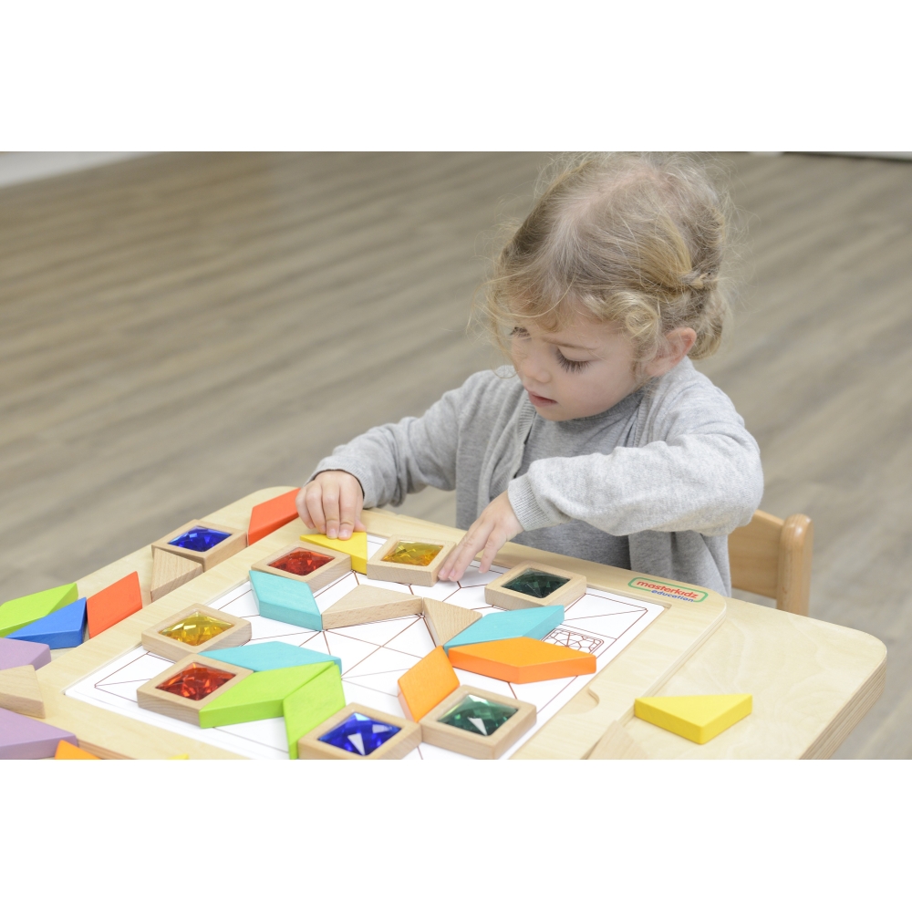 Mozaikos dėlionė MASTERKIDZ Spalvų ir formų mokymasis Tangram Montessori-Žaislai, Lavinamieji žaislai, Veiklos centrai-e-vaikas