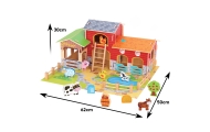 WOOPIE GREEN Mega Farm Animal Figures Stable Cowshed Henhouse 18 pcs.					