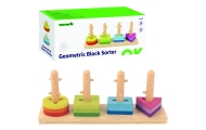 TOOKY TOY Shape Sorter with Colorful Montessori Blocks