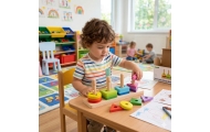 TOOKY TOY Shape Sorter with Colorful Montessori Blocks