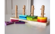 Formų rūšiuoklė TOOKY TOY su spalvingais Montessori blokeliai-Žaislai, Kūdikiams, Žaislai mažyliams (iki 4 m.