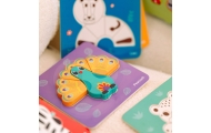WOOPIE GREEN Wooden Puzzle Blocks Animals Montessori FSC 34pcs.