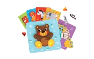 WOOPIE GREEN Wooden Puzzle Blocks Animals Montessori FSC 34pcs.