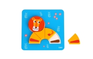 WOOPIE GREEN Wooden Puzzle Blocks Animals Montessori FSC 34pcs.