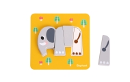 WOOPIE GREEN Wooden Puzzle Blocks Animals Montessori FSC 34pcs.