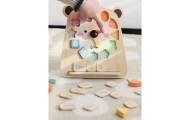 Edukacinis laikrodis 3in1 meškiukas CLASSIC WORLD Montessori, skirtas mokytis skaičiuoti laiką ir datas