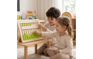 VIGA TOYS Sensoryczna tablica Nauka Alfabetu drewniana