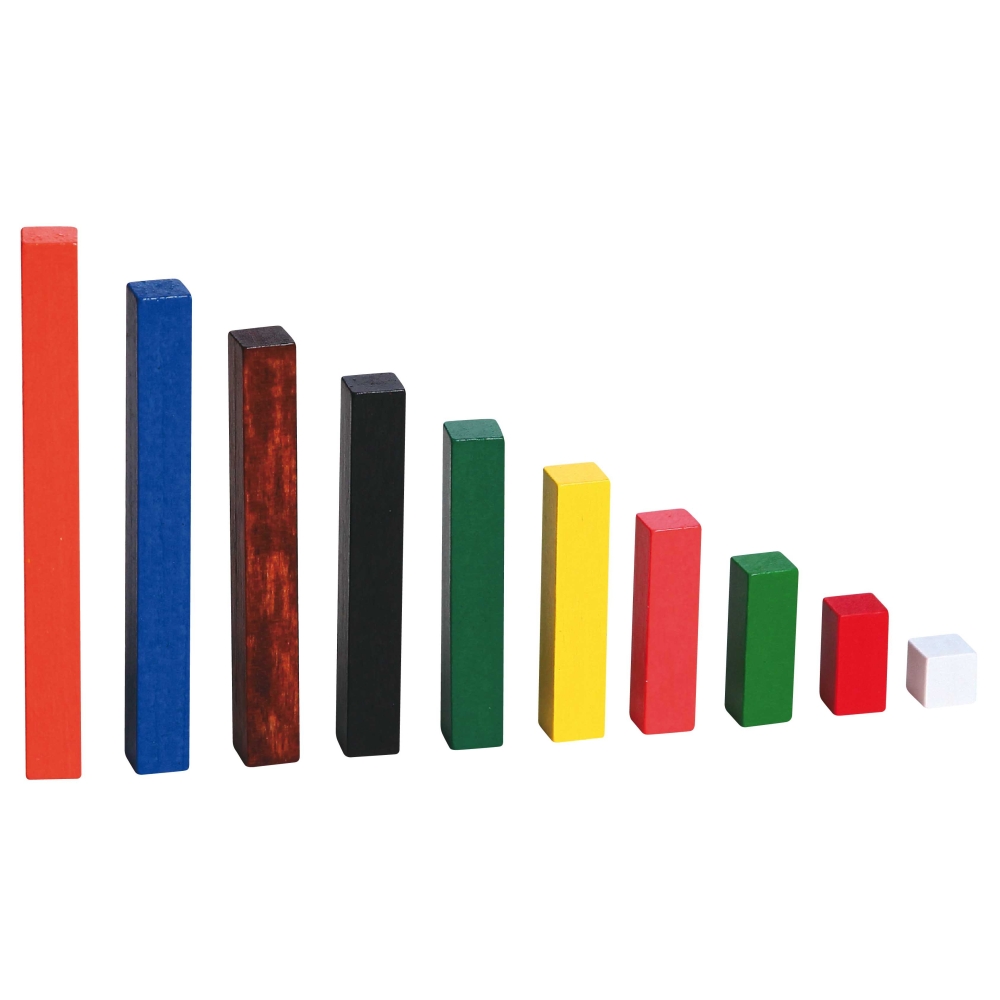 Medinės edukacinės matematinės lazdelės VIGA Cuisenaire-Žaislai, Lavinamieji žaislai, Mokomieji žaislai-e-vaikas