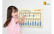 Sensorinė lenta VIGA mokytis skaičiuoti FSC ir Montessori sertifikatas-Žaislai, Lavinamieji žaislai, Veiklos centrai-e-vaikas