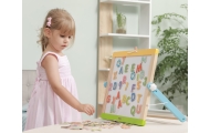 VIGA Drewniany Zestaw Magnetyczny Literki i cyferki