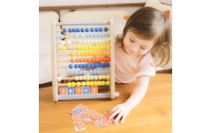 CLASSIC WORLD Wooden Abacus + Mathematical Operations 46 pcs.