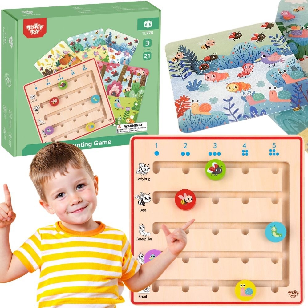 Medinis skaičiavimo žaidimas TOOKY TOY Gyvūnai