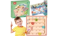 TOOKY TOY Drewniana Gra Nauka Liczenia Zwierzątka