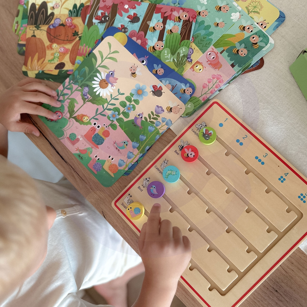 Medinis skaičiavimo žaidimas TOOKY TOY Gyvūnai