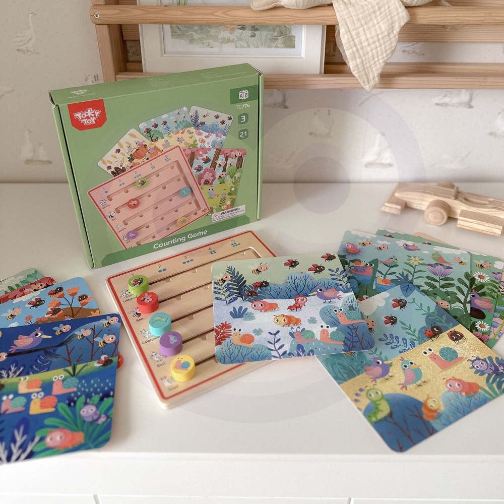 Medinis skaičiavimo žaidimas TOOKY TOY Gyvūnai