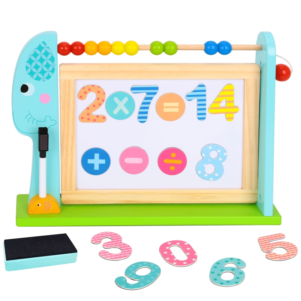 TOOKY TOY mokomoji stalo lenta + 18 magnetinių elementų