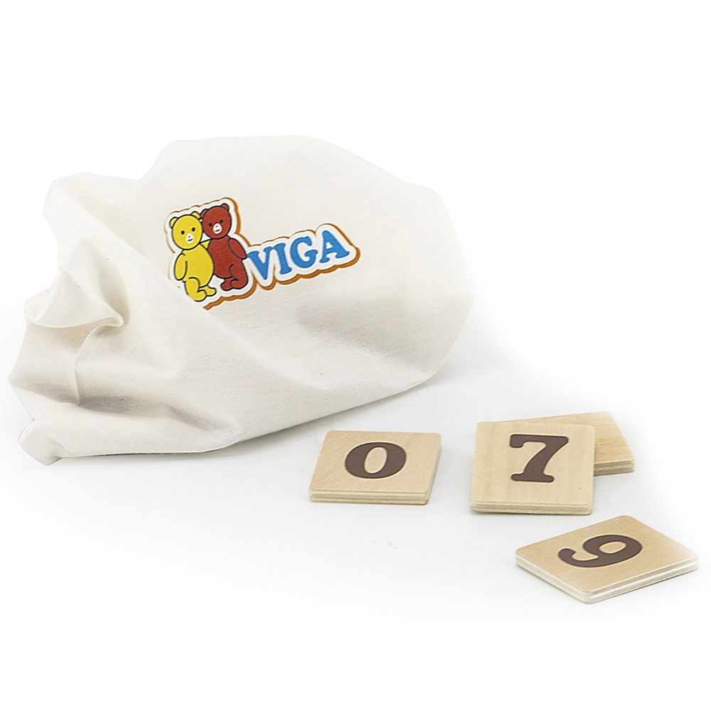 VIGA Wooden Clock Learning Time Clock Montessori