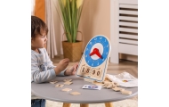 VIGA Wooden Clock Learning Time Clock Montessori