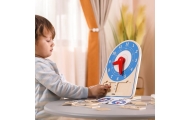 VIGA Wooden Clock Learning Time Clock Montessori