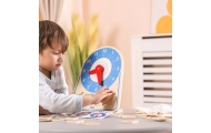 Medinis laikrodis VIGA, skirtas laiko mokymuisi pagal Montessori metodiką-Žaislai, Lavinamieji žaislai, Mokomieji žaislai-e-vaik