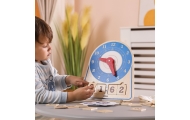 VIGA Wooden Clock Learning Time Clock Montessori