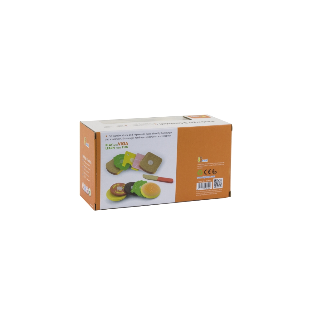 Viga Hamburger and Sandwich Chopping Set