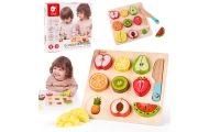 CLASSIC WORLD Montessori Fruit Cutting Set with Velcro 20 pcs.