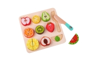 CLASSIC WORLD Montessori Fruit Cutting Set with Velcro 20 pcs.