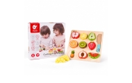 CLASSIC WORLD Montessori Fruit Cutting Set with Velcro 20 pcs.