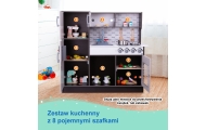 Medinė moderni virtuvė su priedais Tooky Toy