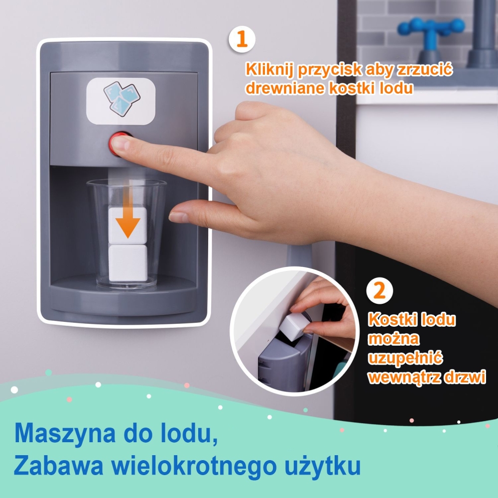 Medinė moderni virtuvė su priedais Tooky Toy