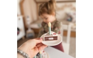 Medinis gimtadienio tortas su žvakutėmis TOOKY TOY-Žaislai, Profesijos, buities žaislai, Mažiesiems kulinarams-e-vaikas