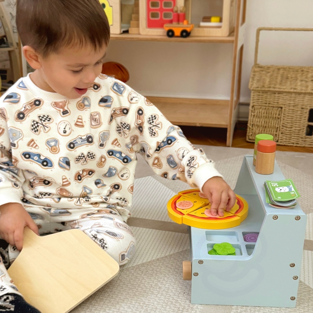 TOOKY TOY Pizzeria Medinės picų kepimo krosnies priedai