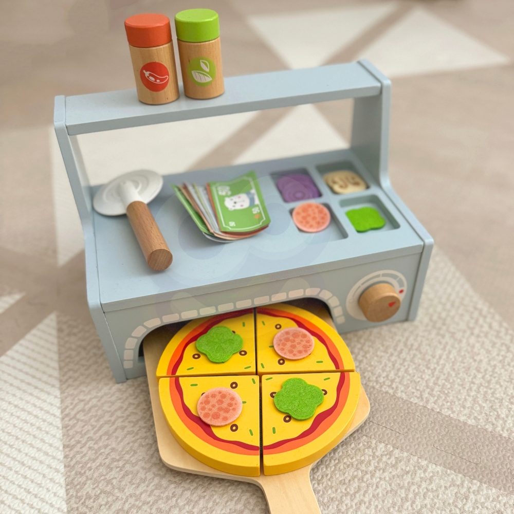 TOOKY TOY Pizzeria Medinės picų kepimo krosnies priedai