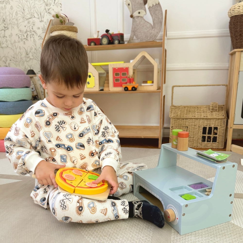 TOOKY TOY Pizzeria Medinės picų kepimo krosnies priedai