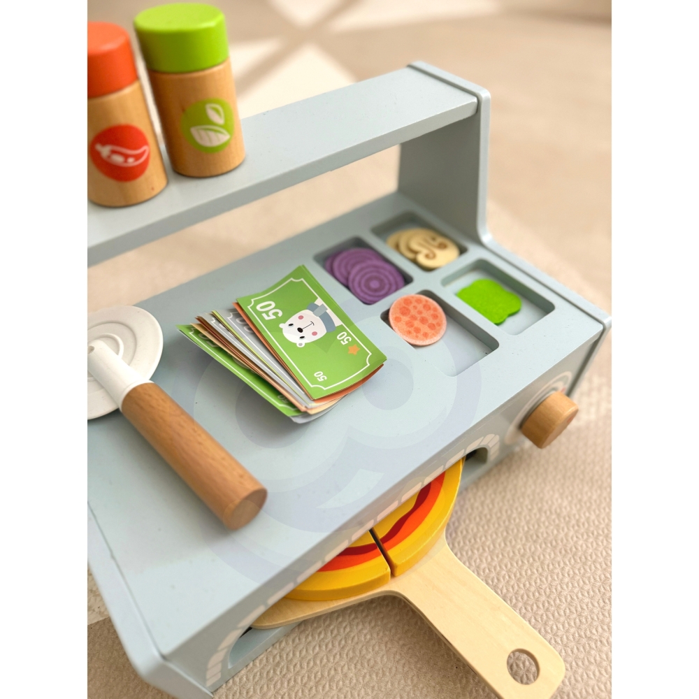 TOOKY TOY Pizzeria Medinės picų kepimo krosnies priedai