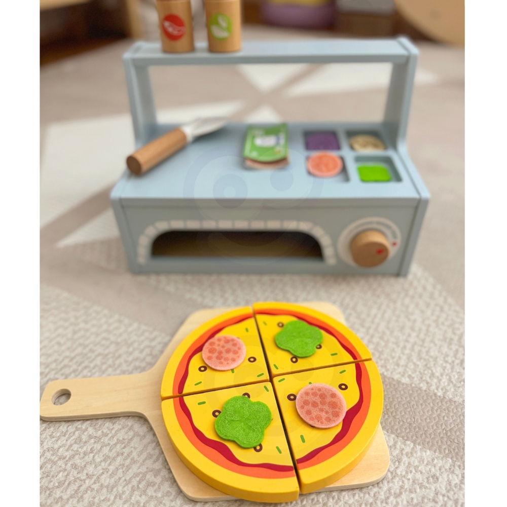 TOOKY TOY Pizzeria Medinės picų kepimo krosnies priedai