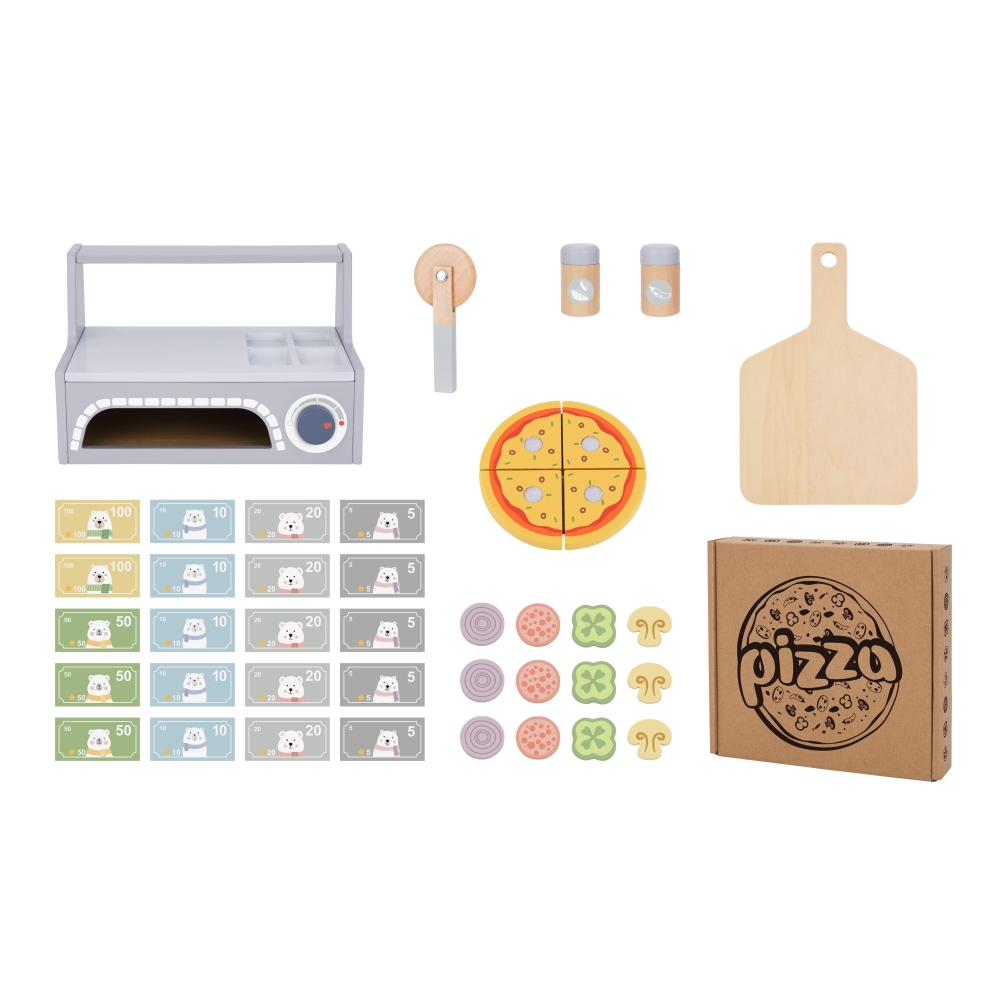 TOOKY TOY Pizzeria Medinės picų kepimo krosnies priedai
