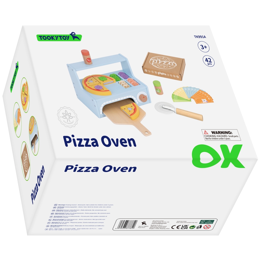 TOOKY TOY Pizzeria Medinės picų kepimo krosnies priedai