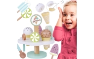 TOOKY TOY Drewniane Lody Magnetyczne na Stojaku					